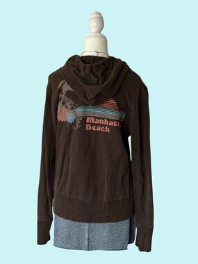 Old Navy Manhattan Beach Brown Zip Hoodie